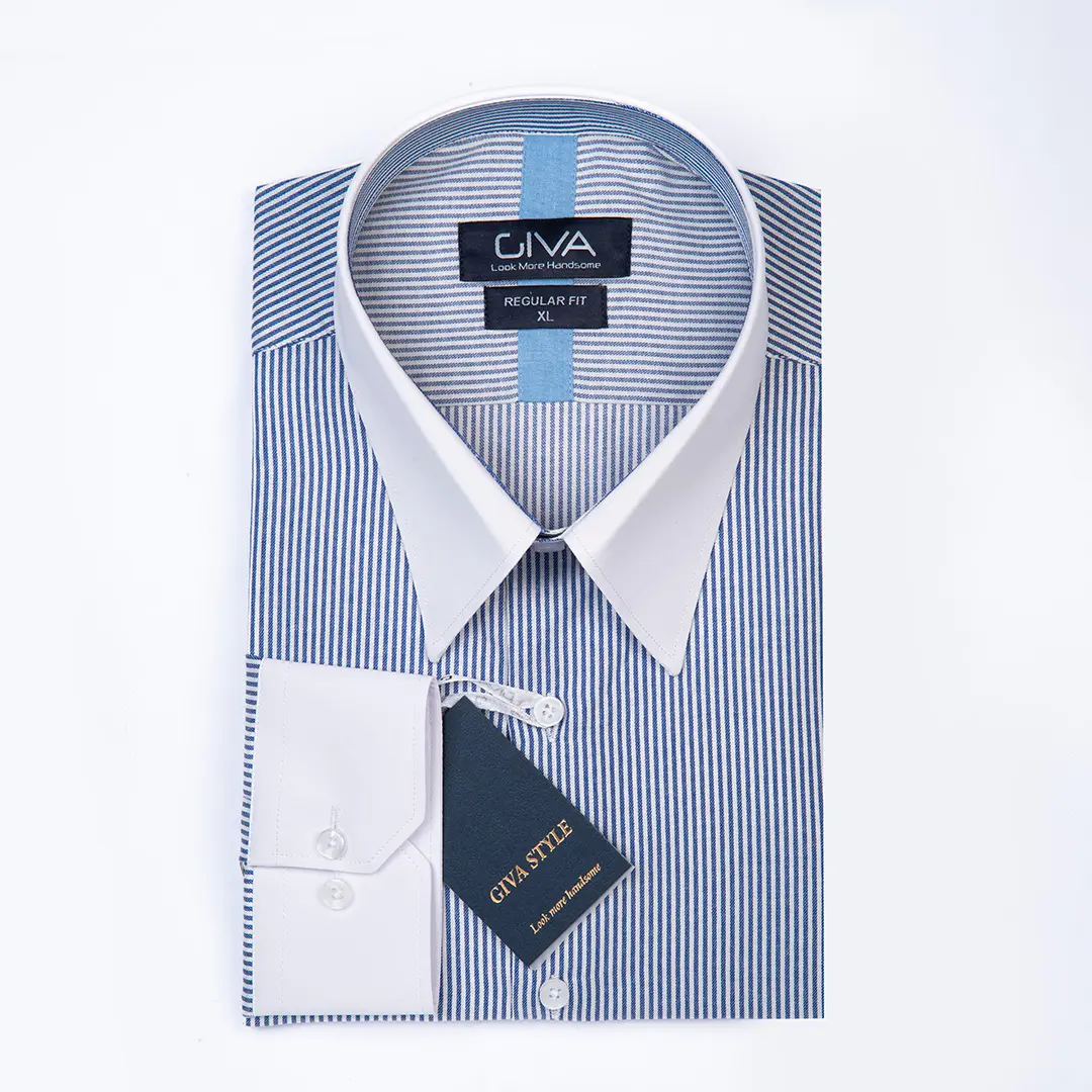 پیراهن راه راه طرح ایتالیا - Thumbnail 4